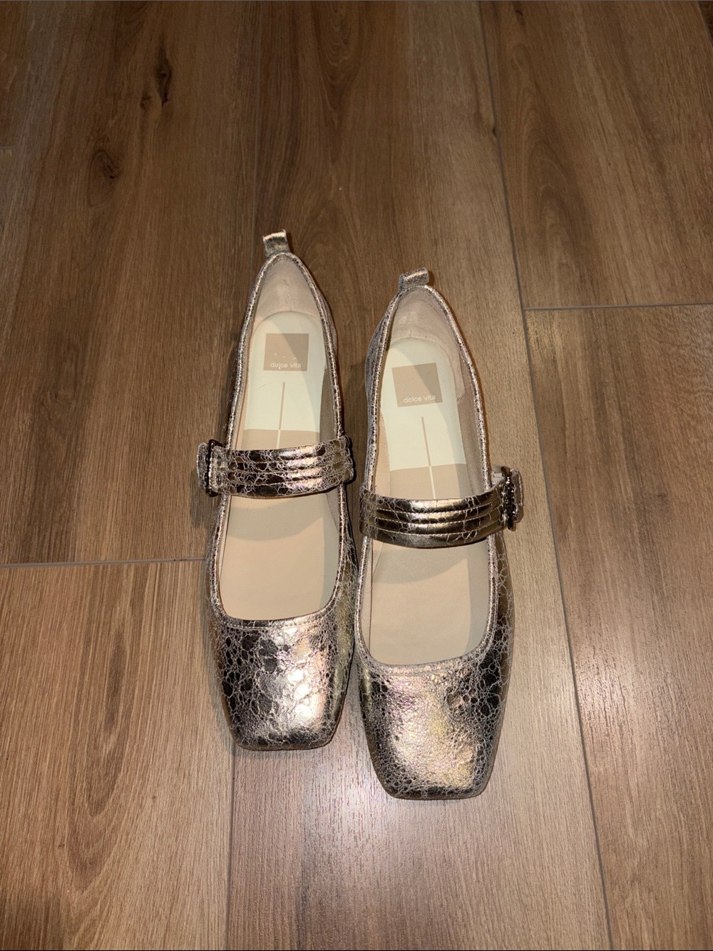 Dolce Vita  Metallic Arora flats, size 12M